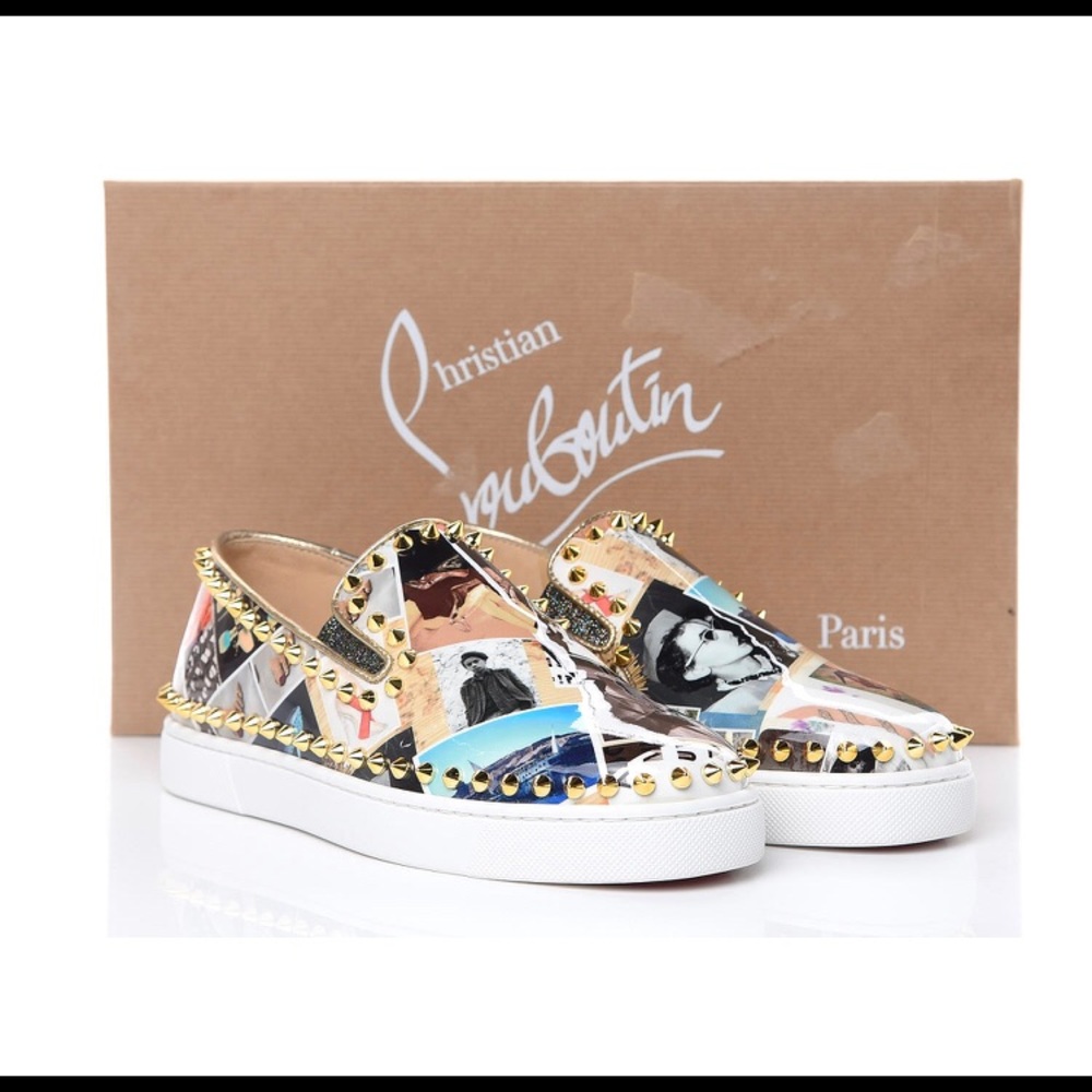 Christian Louboutin slip in sneakers